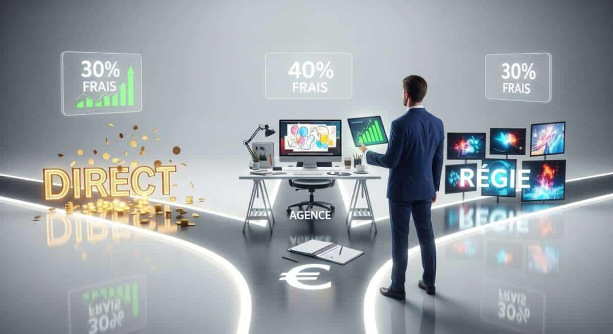 Direct, agence ou régie ? Le choix qui peut diviser votre budget pub par deux