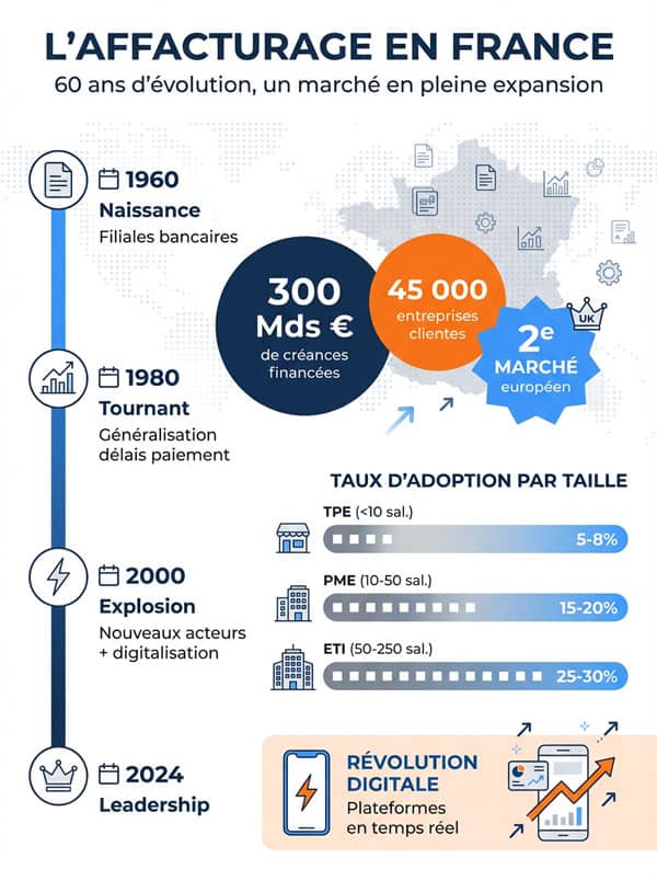 Évolution de l'affacturage en France