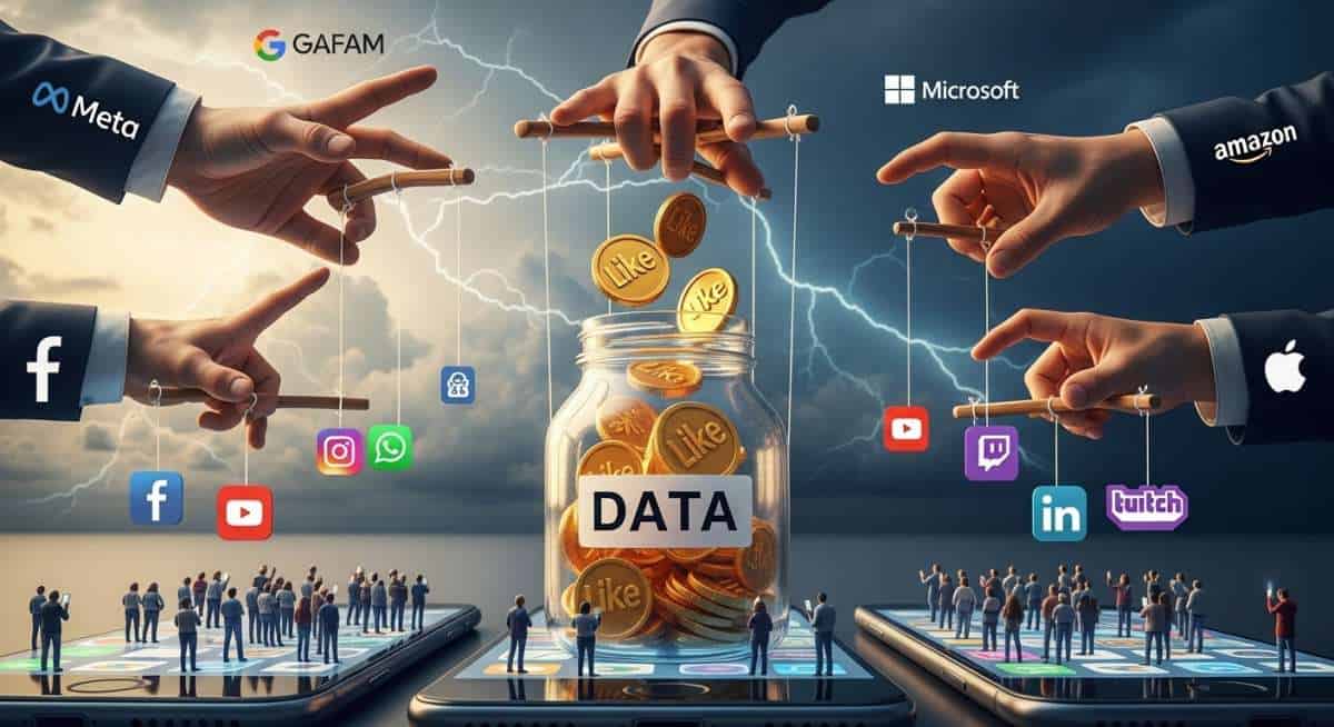 Le Monopoly secret des GAFAM : comment vos likes paient la note