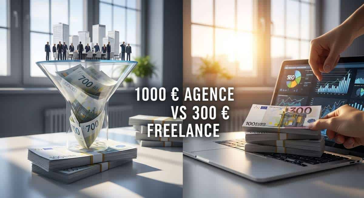 Révélé : pourquoi 1000€ en agence ne valent que 300€ de vrai SEO (et l’alternative)